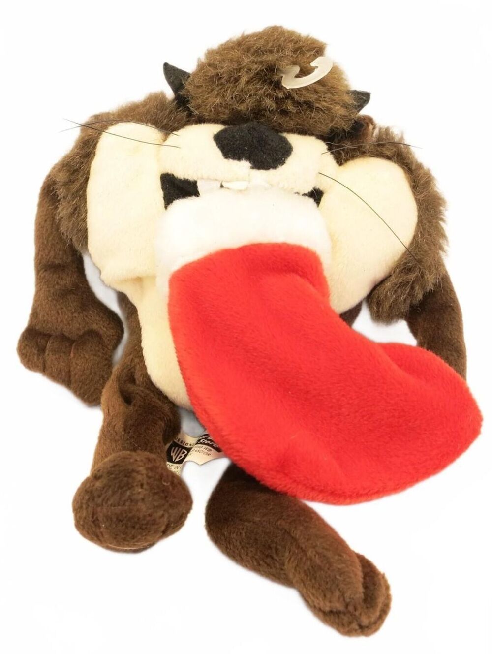 Warner Bros Taz with Stocking Bean Bag Peace On Earth Tag 1998